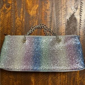 Iceware silver and blue sequin shoulder bag